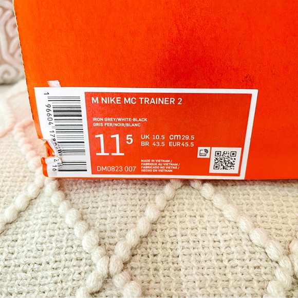 NEW - Men’s Nike MC Trainer 2 Running Shoes | Black/Iron Grey | Size 11.5 - Picture 10 of 10
